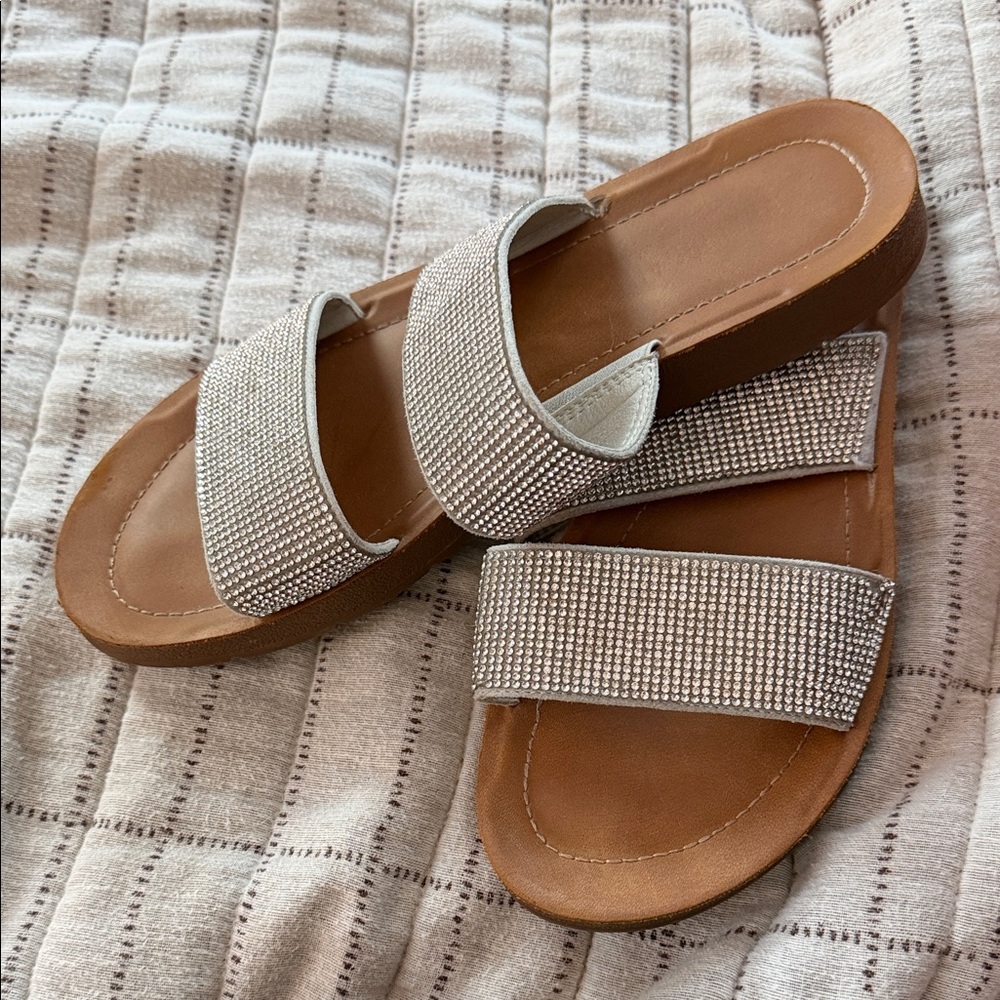 Chic Silver Women's Sandals